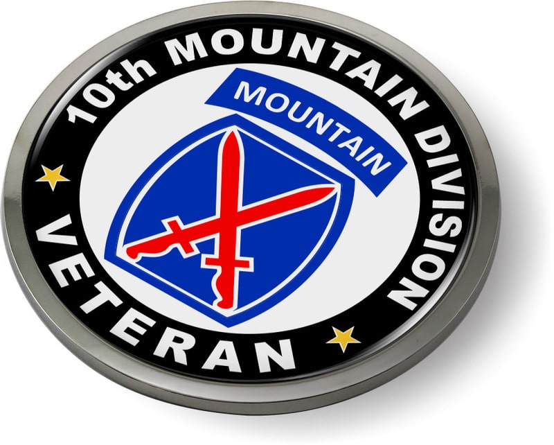 10th Mountain Division Veteran Emblem